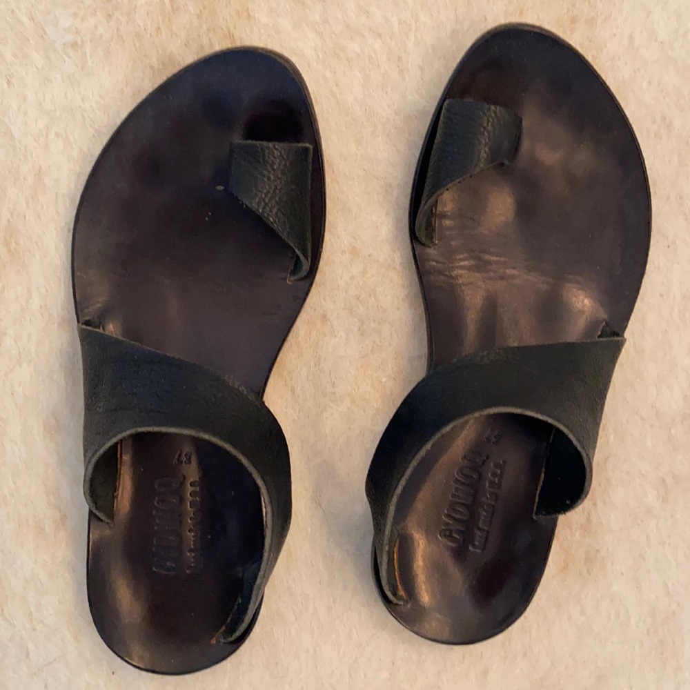 Handmade Cydwoq thong Sandals size 37